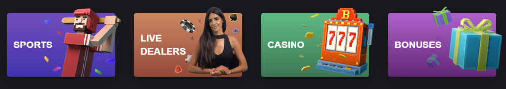 Banner promocional com jogos de cassino populares