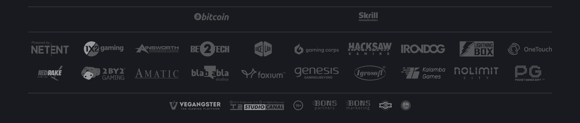 Interface do Bons Casino em um smartphone e tablet